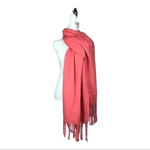 NEW With Tags LC Lauren Conrad Coral Large Blanket Wrap Scarf